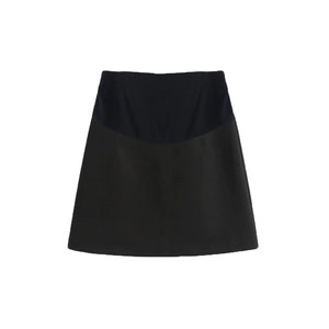 [LeoMami] Maternity wear spring and autumn pocket sports sweatshirt skirt fashionable hot mom belly support A-line skirt