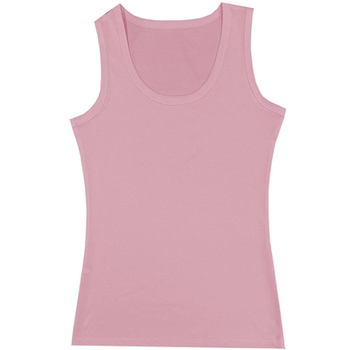 Pure cotton vest for women with slim fit solid color base shirt