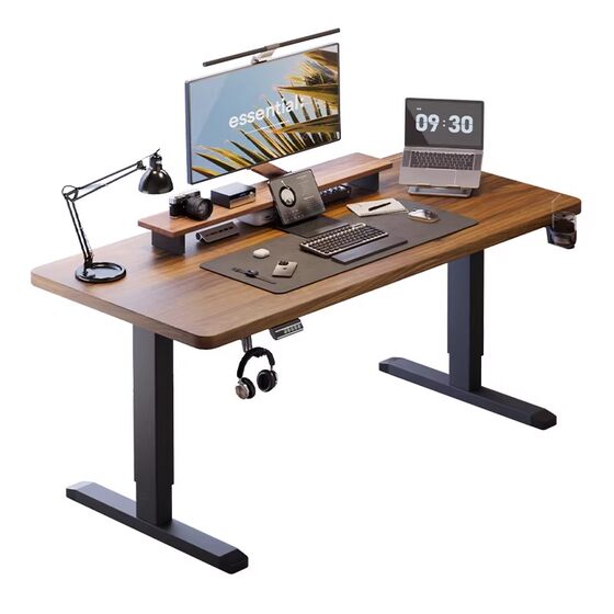 
Solid wood electric lift table home computer table bedroom desk e-sports table game learning desk workbench