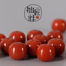 DIY аксессуары 精工原矿南红老型桶珠 佛珠念珠手串隔珠饰品配件diy文玩配饰配珠