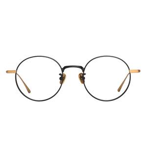 
Beauty is that the designer's retro round pure titanium glasses frame for men and women can be equipped with degree-proof blue light