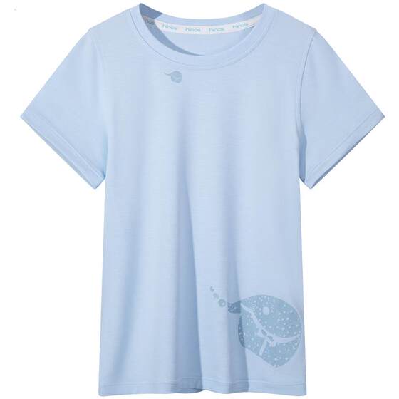 
Little Blue Elephant/Hinos nude long-sleeved T-shirt spring and autumn tops for girls and boys moisture-wicking and quick-drying bottoming