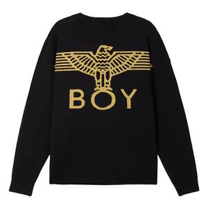 
BOYLONDON men's knitted sweater pullover spring trend Golden Eagle loose long-sleeved top N60907