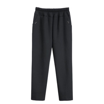 Mom's autumn and winter loose fleece pants grandma's winter pants