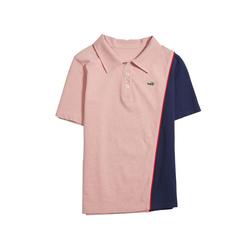 Crocodile Pink Polo Shirt For Women Summer Short-sleeved Casual Loose T-shirt Slim And Versatile Design Polo Collar T-shirt