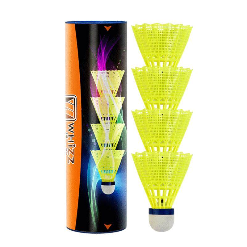 Whizz Volani Da Badminton In Nylon – Confezione Da 6, Palline Colorate Resistenti Per Principianti E Gioco Ricreativo - 2