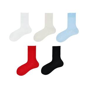Beeff men and women, linen boneless mid-tube socks, light and breathable in summer, cotton and linen socks black
