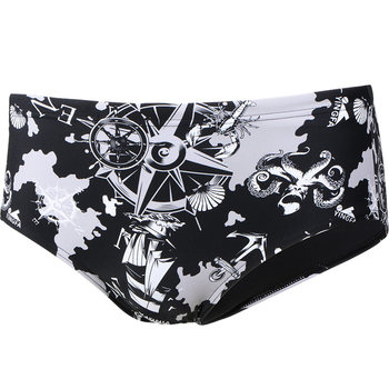 Yingfa Children's swimming trunks, shark leather competition boys and boys training triangle swimming trunks 9201 with drainage line
