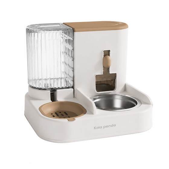 Cat bowl dog bowl automatic feeder cat cat grain double bowl drink water feed integrated cat food pot water bowl pet supplies
