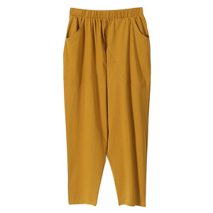 Summer thin large size loose casual Harem pants women's fat mm200*0.5kg cropped pants slim and versatile pants
