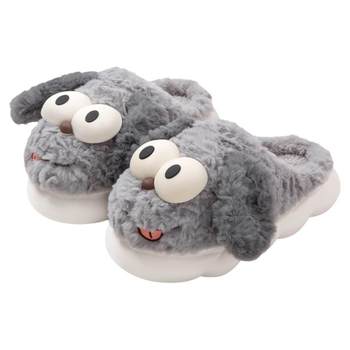 Cartoon cotton slippers for men winter non-slip cute home