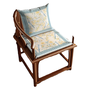 Mahogany sofa cushion solid wood furniture Chinese master circle chair Chinese chair wood chair tea table chair cushion cushion customization
