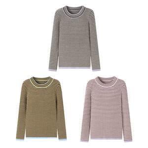 
[Basing Shirt Sheep Wool] Nido Bear Children's Spring and Autumn Knitted Sweater Boys Girls Sweater Baby Striped Top