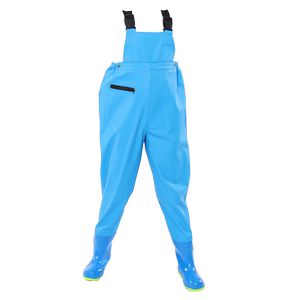 Children playing water conjoined water pants underwater waterproof clothes catch the sea, boys and women, rain shoes grab fish, rain pants beach