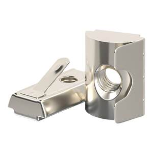 
European standard and national standard carbon steel aluminum profile accessories shrapnel nut elastic nut positioning block 30/40/45 type M3M4M5
