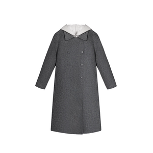 
Loose temperament, versatile and fashionable mid-length coat for women, autumn and winter small double-sided woolen coat