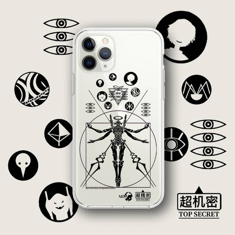 EVA Robot Vitruvian Man iPhone Case