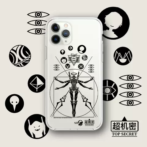 EVA Robot Vitruvian Man Phone Case for iPhone 17, 16, 15, 14 and 13