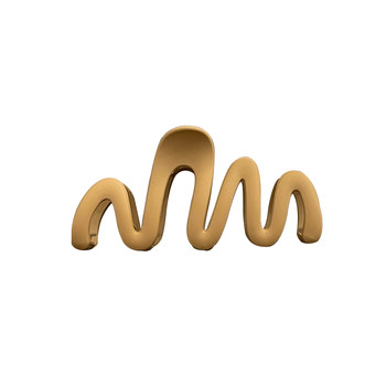 Extra large head back hair wavy clip