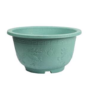 Plastic flowerpot garden planting fruit tree pots large size dragon cylinder pottaus pot large caliber caliber clearing free shipping