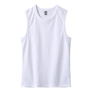 
[Heavy Thread] Heavy Sleeveless T-Shirt Men's Tight Slim Sports Fitness Vest Waistband Stretch Cotton