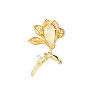 The Palace Museum Taobao Magnolia Brooch High-end Exquisite Fashion High-end Bossom Museum Cultural and Creative Birthday Gift