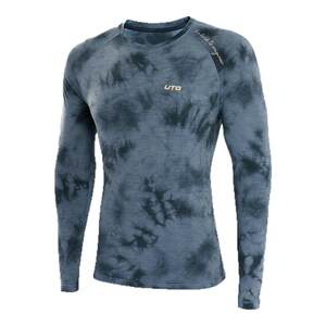 
UTO Youtu Meinu wool tie-dye quick-drying clothes for women outdoor cross-country running T-shirt sweating men sports long sleeves