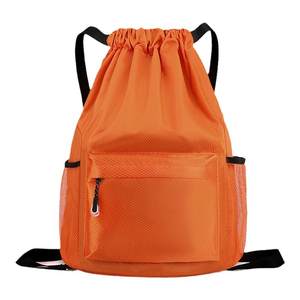 
New men's and women's drawstring waterproof backpack lightweight and simple travel bag tie pocket backpack fitness sports basketball bag