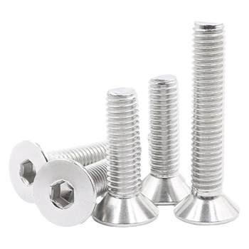 
304 stainless steel countersunk hexagonal flat head screw