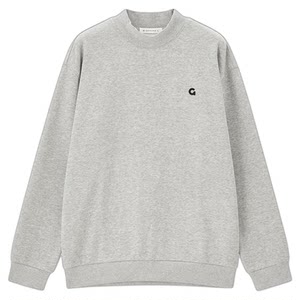 
Giordano jacket men's velvet letter embroidery small turtleneck knitted pullover sweatshirt 18025635
