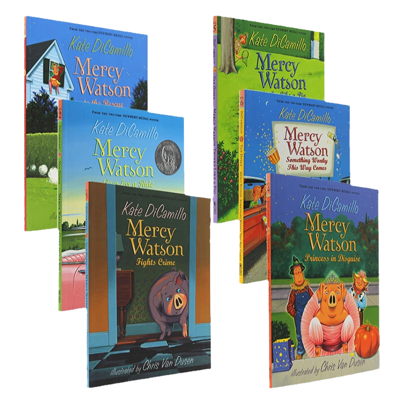 小猪梅西6册章节书英文原版Mercy Watson Boxed Set Kate DiCamillo 少