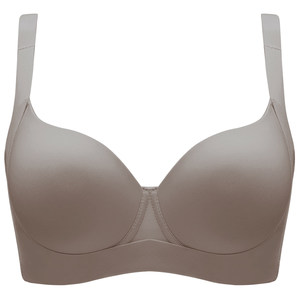 The new big breast underwear female summer thin breasts large breasts showing a small pair of pair of breasts, gathered together
