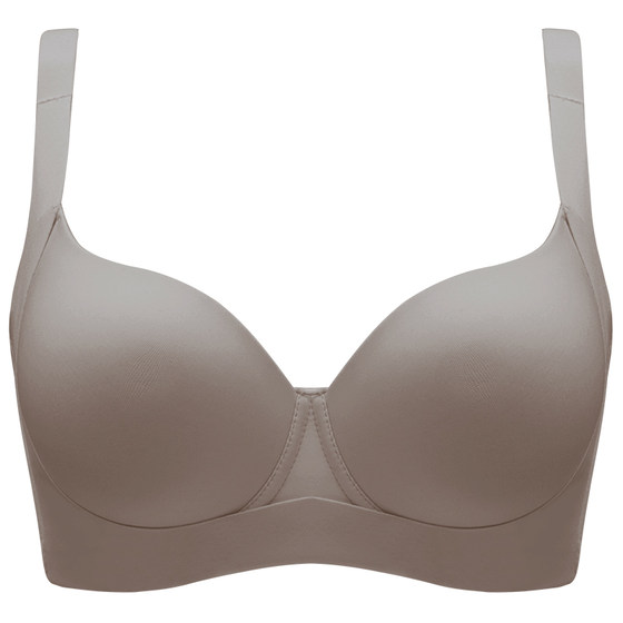 The new big breast underwear female summer thin breasts large breasts showing a small pair of pair of breasts, gathered together
