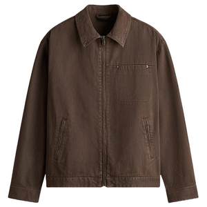 
HM Men's Denim Jacket 2025 Autumn New Loose American Denim Work Jacket 1300908