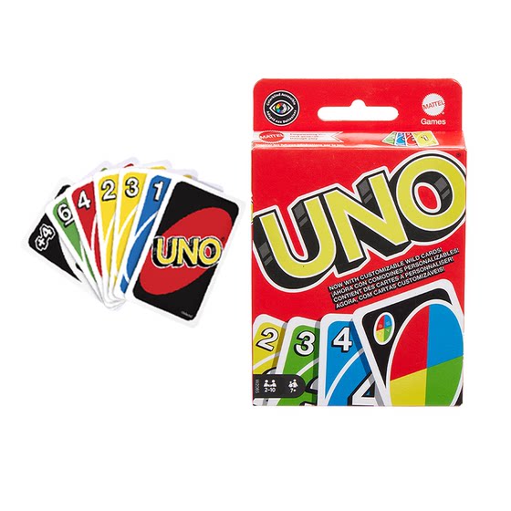 Mattel UNO Solitaire Genuine Board Game Adult Leisure Party Uno Multiplayer Interactive Game Card Poker