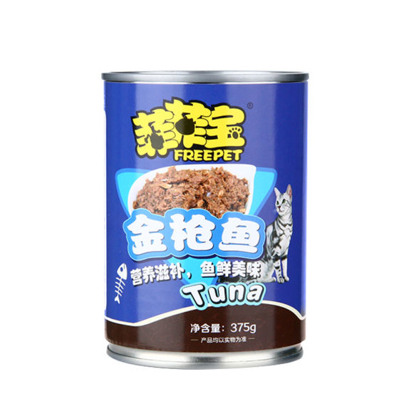 
Feifei Bao Cat Canned Tuna Kitten Adult Cat Wet Food Main Food Cat Snacks Full Box 24 Cans*375g Free Shipping