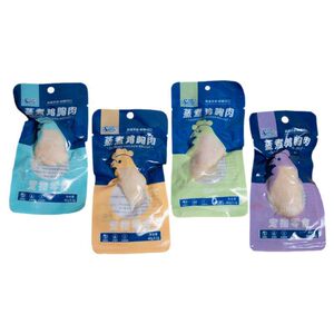 
Steamed Chicken Breast Dog Snacks Wet Food Packet Quad Flavor Salmon Tuna Original Shrimp Flavor Pet Food