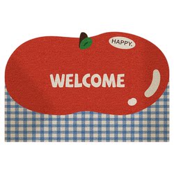 Simple silk circle entrance door floor mat new entrance anti-slip foot mat living room entry carpet can be cut to the door door mat