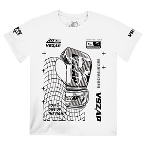 
VSZAP men's sports short-sleeved T-shirt fighting training MMA gym casual summer fashion brand pure cotton top