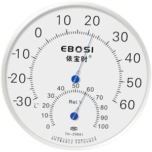
Thermohygrometer for home indoor high-precision stainless steel industrial warehouse wall-mounted large dial mechanical hygrometer