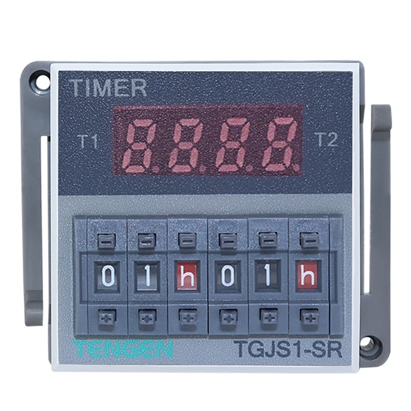 Relais Temporisateur Numérique Réglable Avec Base - Compatible DC12V/24V/AC220V - 8 Broches - Neuf