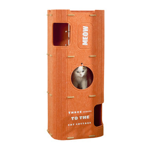 
Multi-layer cat nest, four seasons, universal cat climbing frame, integrated tree hole, cat supplies, drill holes, double-layer grab board, can not remove shavings