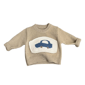 
Baby boy spring and autumn cute sweater suit boy Korean style casual pullover sweater baby loose bloomers