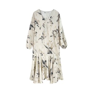 
JKJS [Mo Yuyunjian] Acetate Tencel loose dress women's summer high-end skirt vacation style long skirt