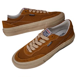 
VISION official FLAT TOP almond brown low top fur canvas shoes for men and women street sports skateboard shoes