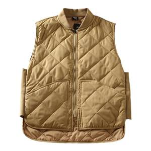 
New Japanese street retro solid color diamond quilted cotton men's fashionable baseball collar cotton vest vest jacket