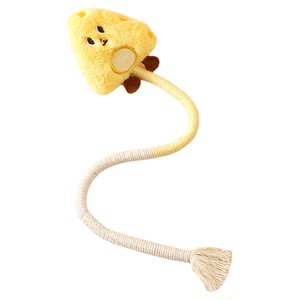 Cat toys and doll bite rope self-healthy artifact teasing cat stick resistant to bite kitten kitten teeth grinding stick pet supplies
