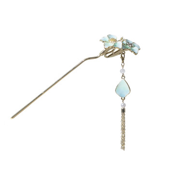 
Ancient Style Hairpin Butterfly Metal Hairpin Simple Hanfu Tassel Ancient Costume Cheongsam Head Accessories Hairpin Step Shake Gift for Women