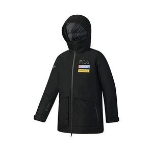 
FILA official men's mid-length down jacket 2025 winter new ski sports 4810 Xuefeng goose down