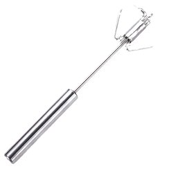 Egg beater semi-automatic telescopic mixing stick